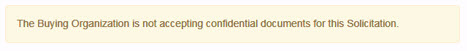 Confidential Documents Disallowed
